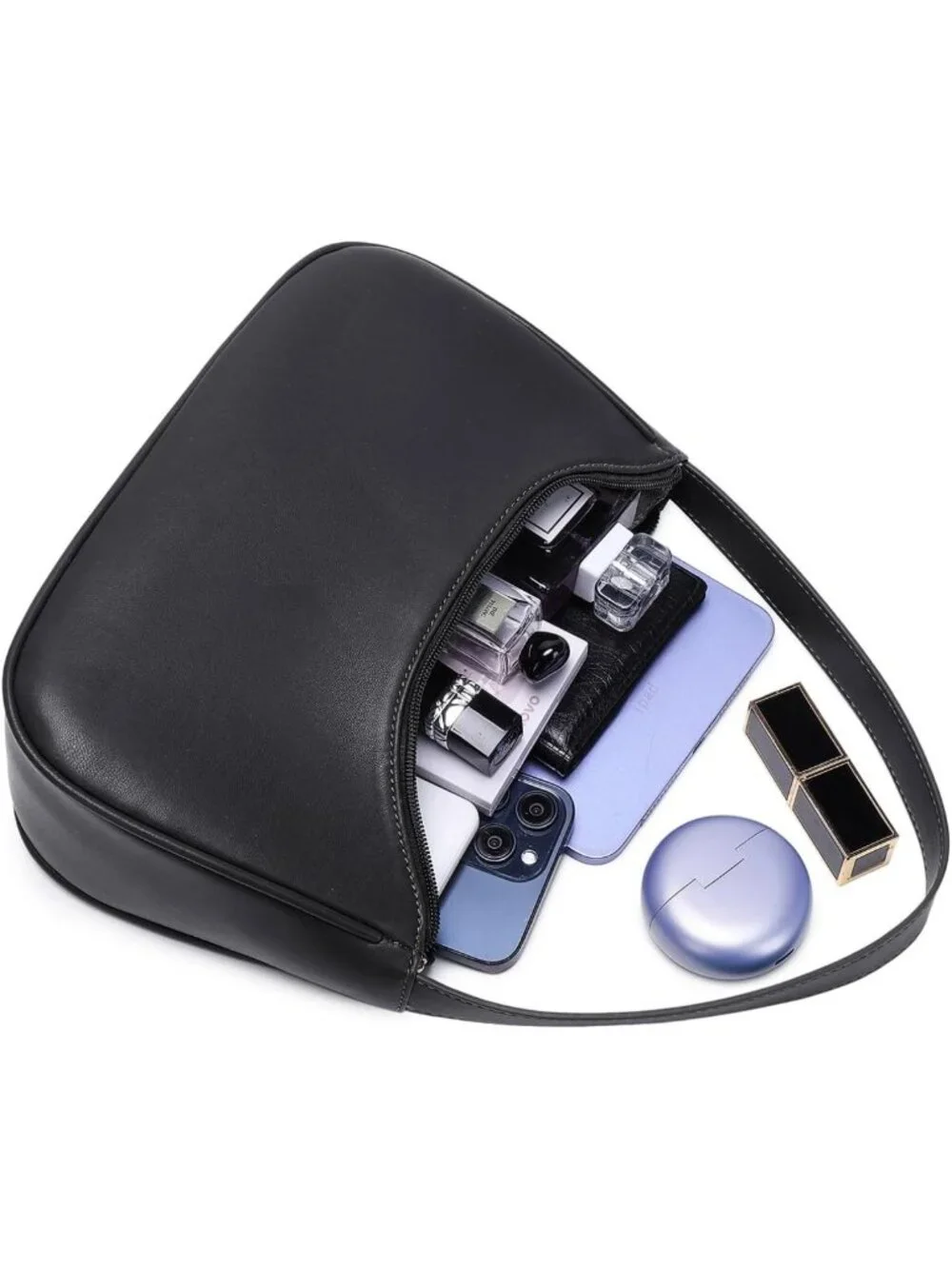 Stylish Women's Hobo Tote Bag - Cute Mini Clutch & Underarm Purse for Daily Use